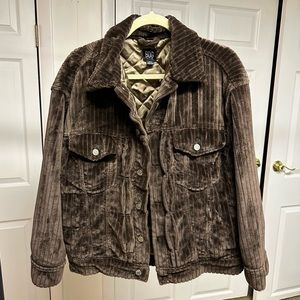 Urban Outfitters Plush Corduroy Trucker Jacket